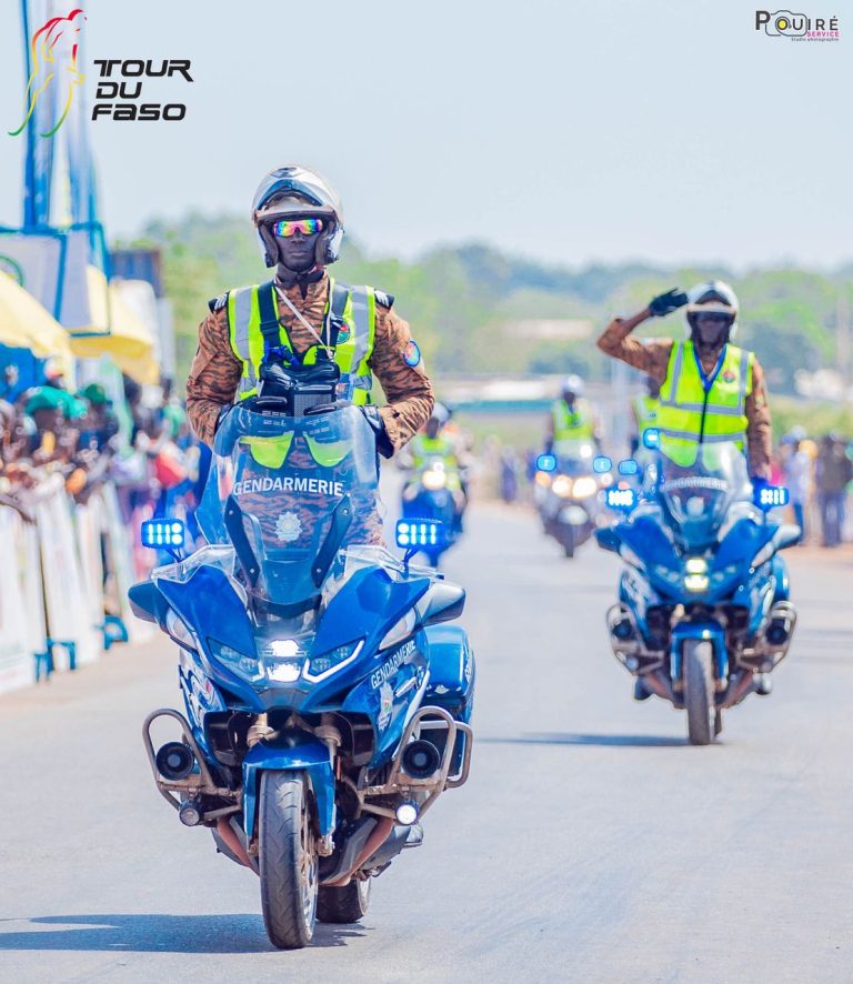 Tour international du Faso 2025 : engagement total de la Gendarmerie nationale pour une édition sécurisée et réussie