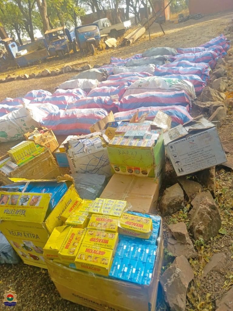 Sixième Légion de Gendarmerie : saisie de plus d’une tonne de produits prohibés par la Brigade Territoriale de Zabré